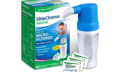 Nghi ngờ nhiễm khuẩn, nước rửa mũi SinuCleanse bị thu hồi