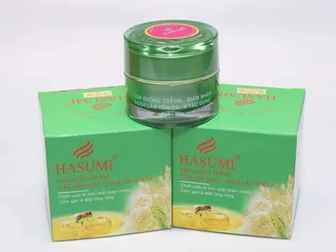 Thu hồi toàn quốc lô kem dưỡng trắng, chống nắng Hasumi