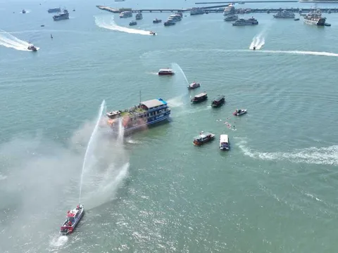 Quảng Ninh: Diễn tập chữa cháy và tìm kiếm cứu nạn, cứu hộ với hơn 2000 người tham gia