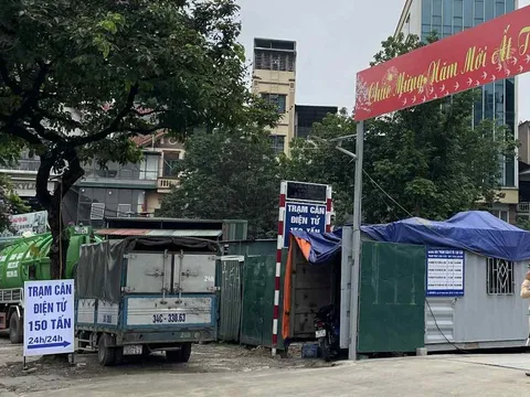 Mễ trì – Hà Nội: Trạm cân không phép ngang nhiên hoạt động gây mất ATGT